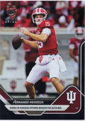 2025 Topps Bowman U Now Fernando Mendoza #64 Black Foil /10 Indiana Hoosiers Rookie RC Football Card