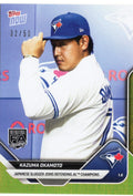 2025 Topps Now Kazuma Okamoto #OS13 Gold Foil /50 Toronto Blue Jays Rookie RC Baseball Card