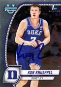 2025 Topps Bowman Chrome U Kon Knueppel #48 Auto Duke Blue Devils Rookie RC Basketball Card