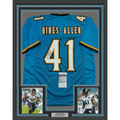 Framed Autographed/Signed Josh Hines-Allen 35x39 Jacksonville Teal Football Jersey JSA COA