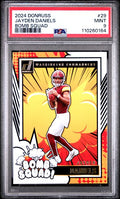 Graded 2024 Panini Donruss Jayden Daniels #29 Bomb Squad Rookie RC Football Card PSA 9 Mint