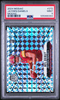 Graded 2024 Panini Mosaic Silver Mosaic Jayden Daniels #272 Rookie RC Football Card PSA 9 Mint