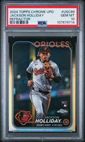 Graded 2024 Topps Chrome Update Jackson Holliday #USC89 Refractor Rookie RC Baseball Card PSA 10 Gem Mint
