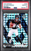 Graded 2025 Panini Mosaic Jayden Higgins #346 Mosaic Rookie RC Football Card PSA 10 Gem Mint