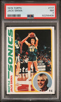 Graded 1978 Topps Jack Sikma #117 Rookie RC Basketball Card PSA 7 Near Mint