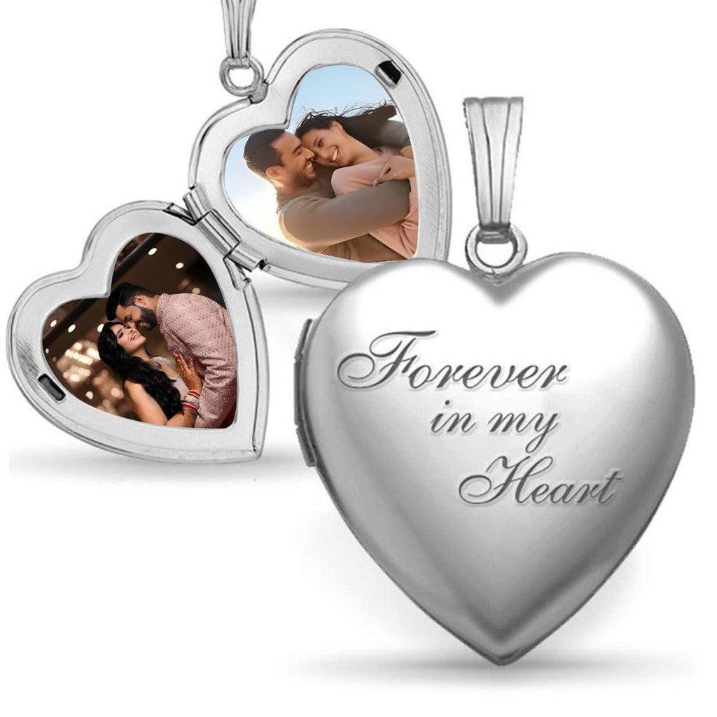 Custom Photo Locket Necklace – Personalized Heart Box Necklace | Upload 1 or 2 Photos