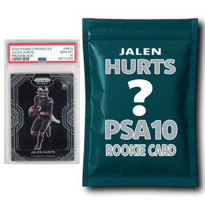 Jalen Hurts PSA 10 Graded Football Rookie Card Mystery Pack