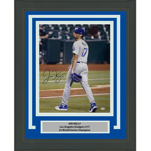 Framed Autographed/Signed Joe Kelly Pouty Face Los Angeles LA Dodgers 16x20 Baseball Photo PSA/DNA COA