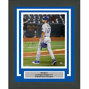 Framed Autographed/Signed Joe Kelly Inscribed Nice Swing Los Angeles LA Dodgers 16x20 Baseball Photo PSA/DNA COA