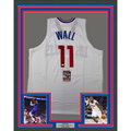Framed Autographed/Signed John Wall 35x39 Los Angeles White Basketball Jersey JSA COA