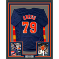 Framed Autographed/Signed Jose Abreu 35x39 Houston Blue Baseball Jersey Beckett BAS COA