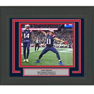 Framed Julian Edelman New England Patriots 8x10 Football Photo