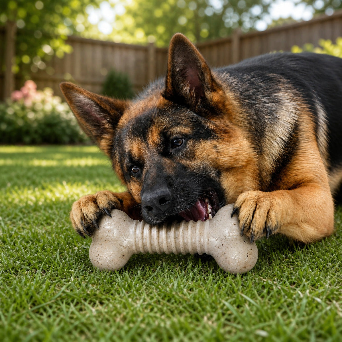 USA-K9 Stars and Stripes Bone Nylon Dog Chew Toy for Aggressive Chewers | USA Made