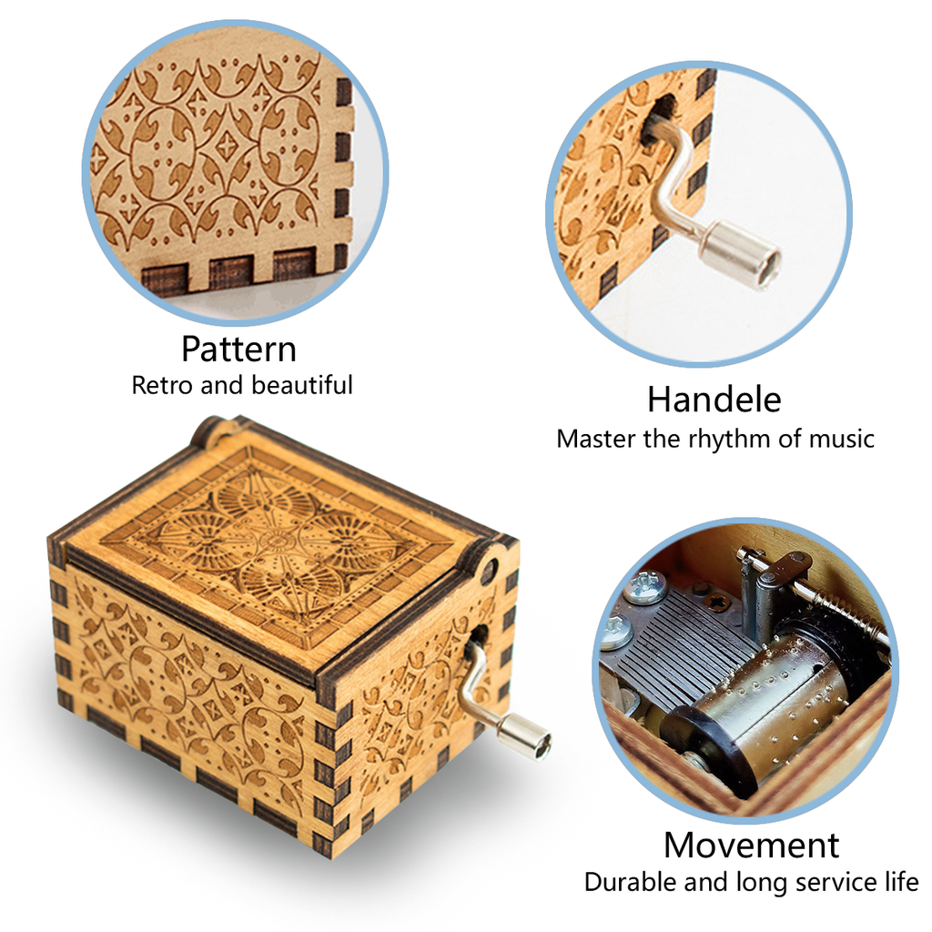 Personalized Engraved Wooden Music Box | You Are My Sunshine