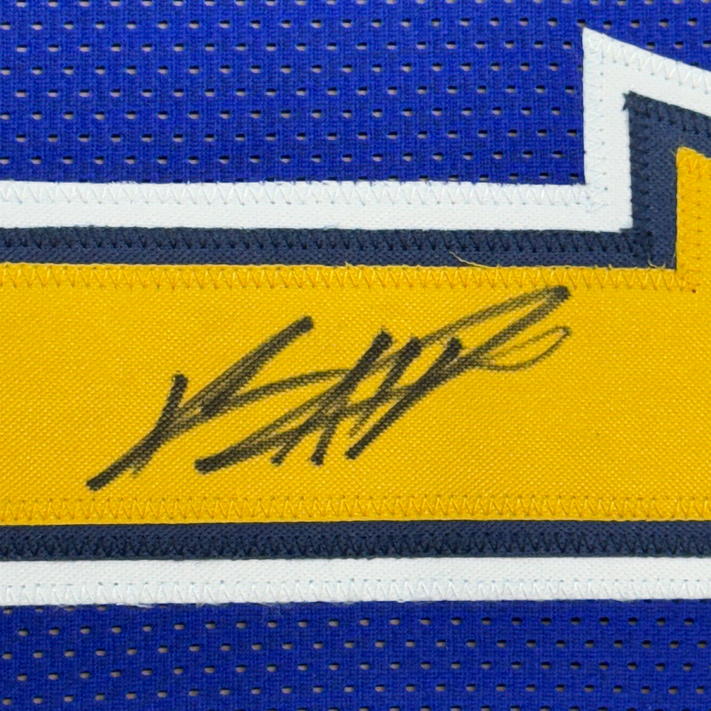 Framed Autographed/Signed Keenan Allen 35x39 Los Angeles LA Color Rush Football Jersey JSA COA