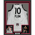 Framed Autographed/Signed Kelsey Plum 35x39 "1st Pick" Las Vegas White Basketball Jersey JSA COA