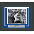 Framed Autographed/Signed Kirk Gibson Los Angeles Dodgers 1988 World Series Walk Off Home Run 16x20 Baseball Black & White Photo Beckett BAS COA