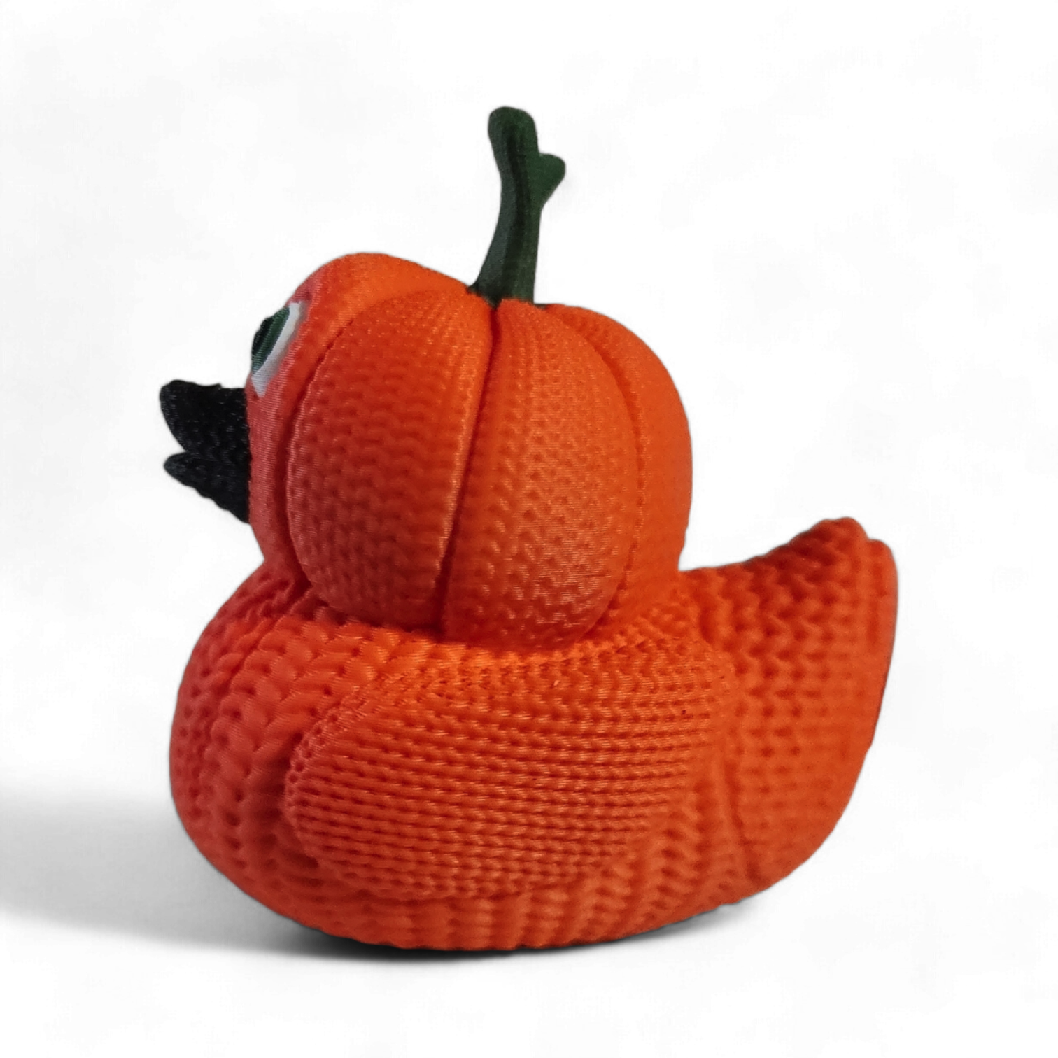 Knit Pumpkin Duck