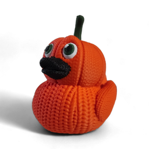 Knit Pumpkin Duck