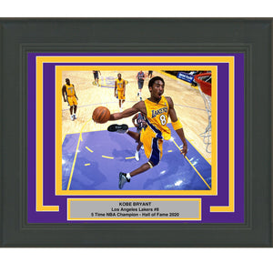 Framed Kobe Bryant Los Angeles Lakers 8x10 Basketball Photo