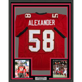 Framed Autographed/Signed Kwon Alexander 35x39 Tampa Bay Red Football Jersey JSA COA