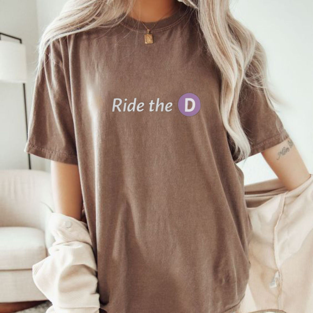 "LA Metro Ride the Line" T-Shirt – Retro Transit Graphic Tee, Unisex Cotton Shirt