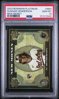 Graded 2023 Topps Bowman Platinum Gunnar Henderson #NM1 New Money Rookie RC Baseball Card PSA 10 Gem Mint