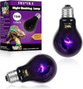 LUCKY HERP Reptile Night Heat Bulb 2 Pack 50W/75W UVA E26
