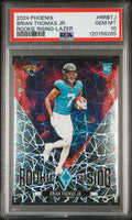 Graded 2024 Panini Phoenix Brian Thomas Jr #RRBTJ Rookie Rising Lazer Rookie RC Football Card PSA 10 Gem Mint