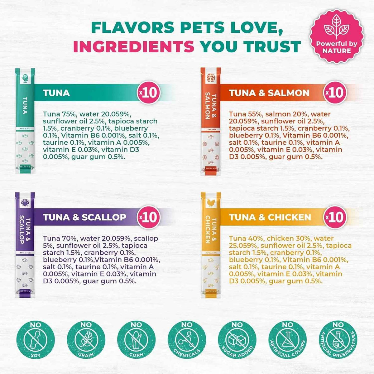 Lickable Cat Treats, Tuna Mix 40 Sticks with Urinary Care