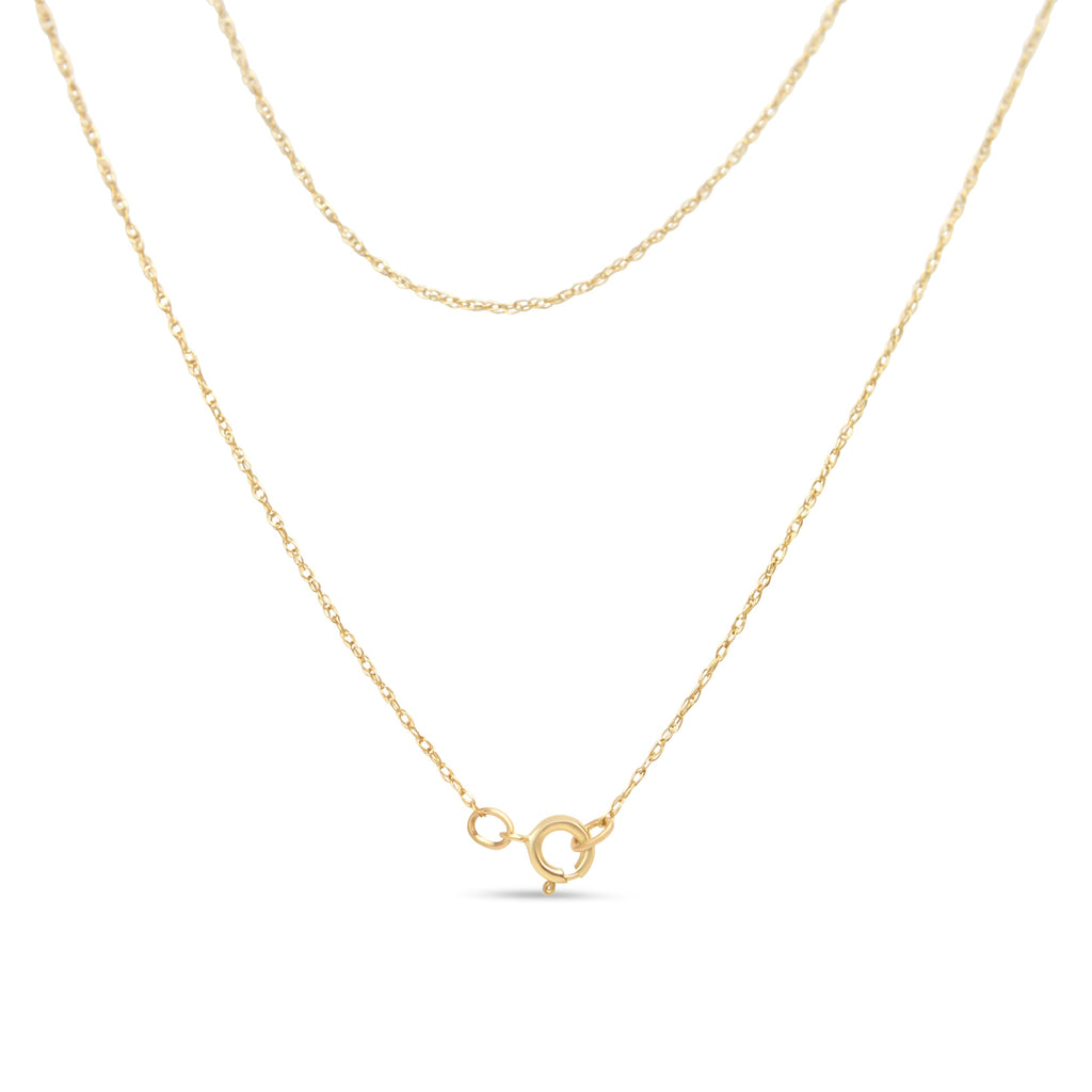 14K Yellow Gold Plated .925 Sterling Silver 1/4 Cttw Round and Baguette-Cut Diamond Composite Heart 18" Pendant Necklace (H-I Color, SI2-I1 Clarity)