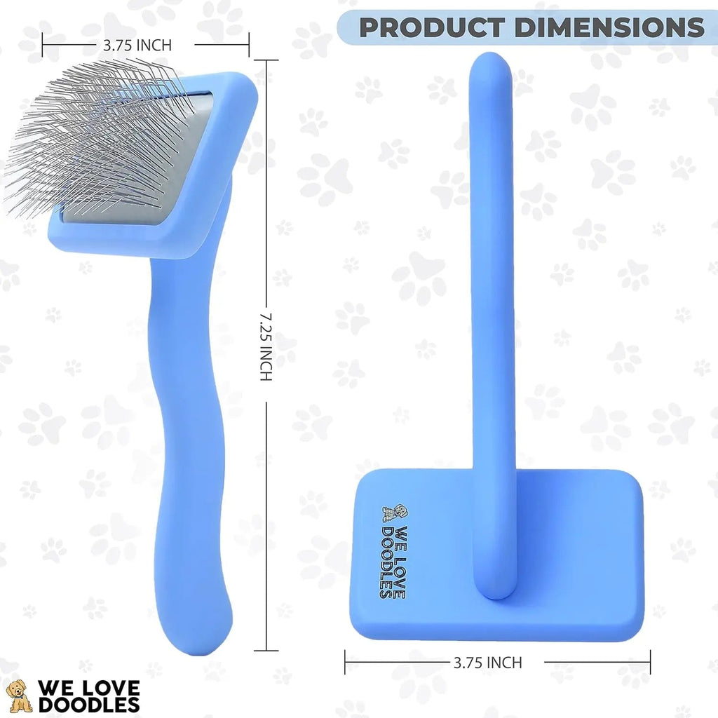 Long-Pin Slicker Brush for Dogs – Dematting & Grooming for Long Coats
