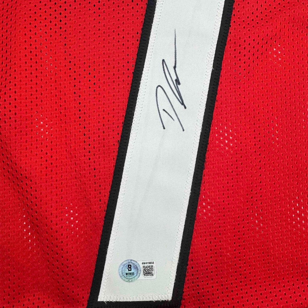 Autographed/Signed D'Andre Swift Georgia Red College Football Jersey Beckett BAS COA