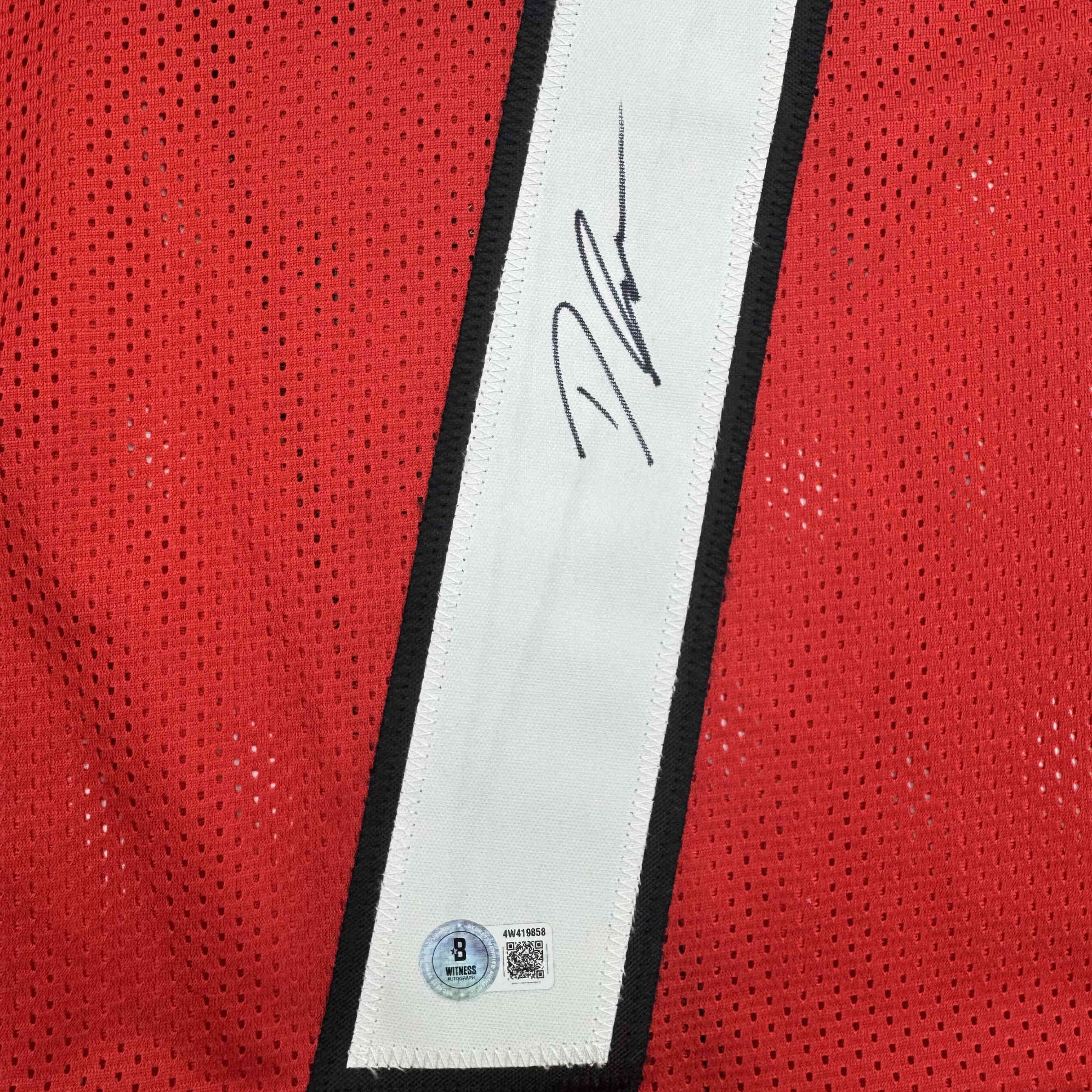 Autographed/Signed D'Andre Swift Georgia Red College Football Jersey Beckett BAS COA