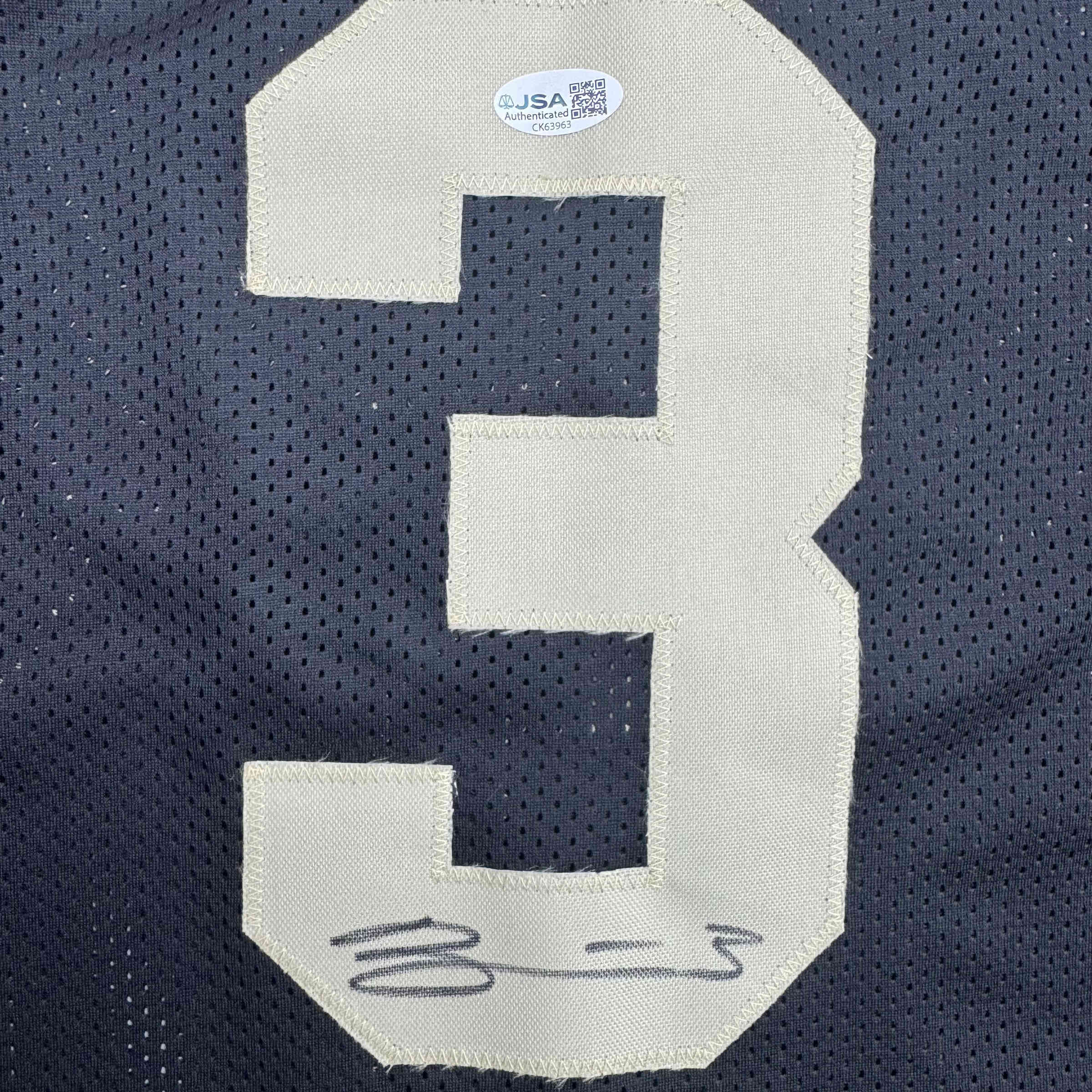 Autographed/Signed Braden Smith Purdue Black College Basketball Jersey JSA COA