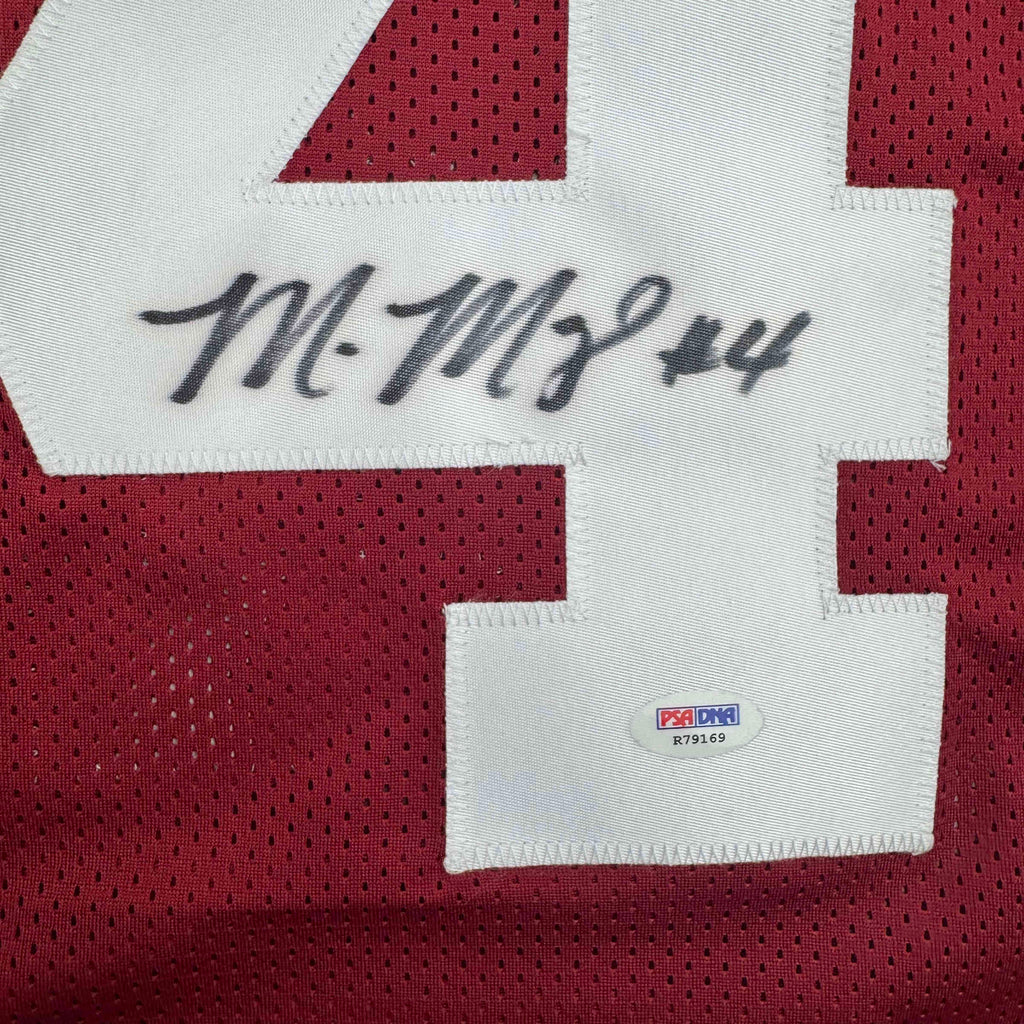Autographed/Signed Marquis Maze Alabama Red College Football Jersey PSA COA