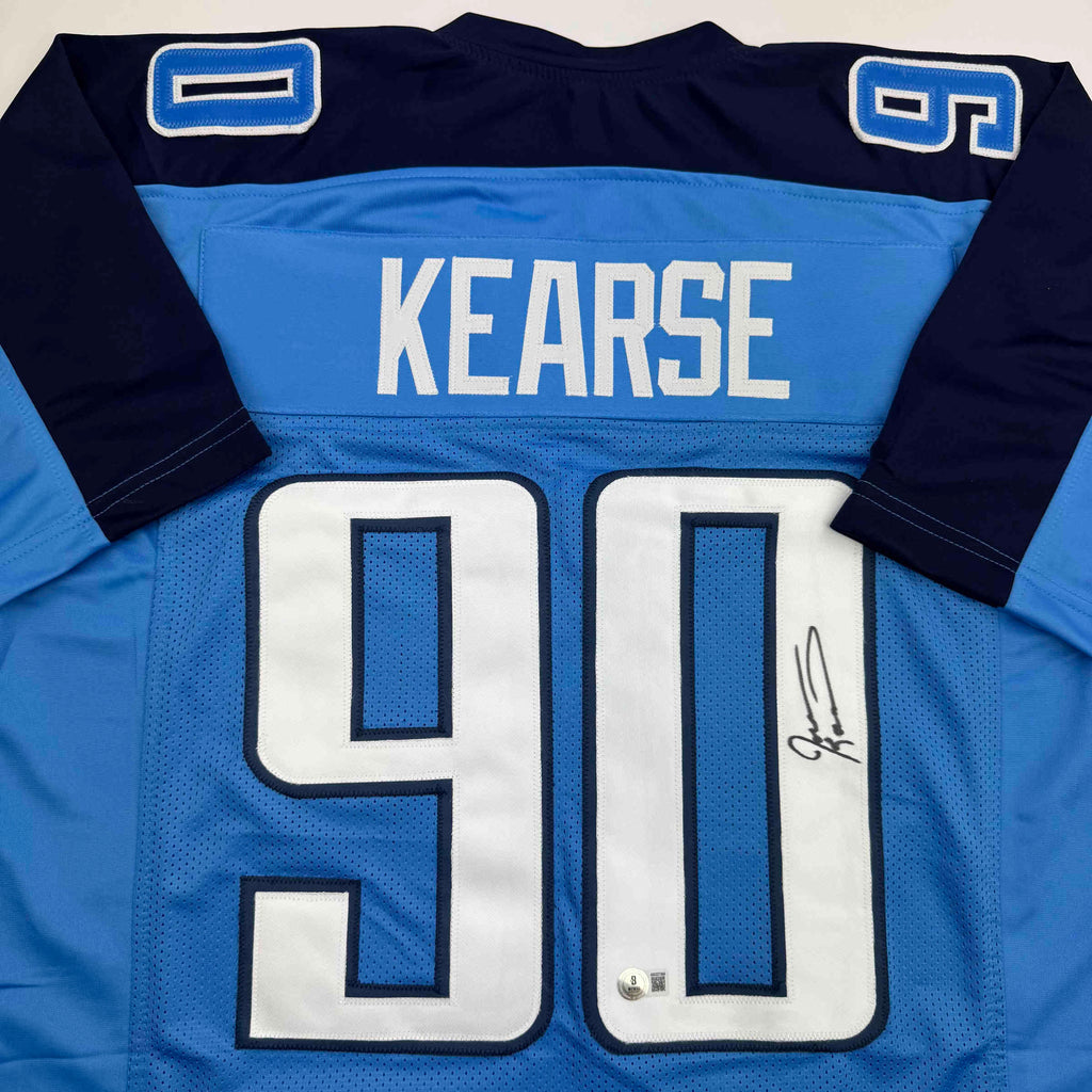 Autographed/Signed Jevon Kearse Tennessee Powder Blue Football Jersey JSA COA