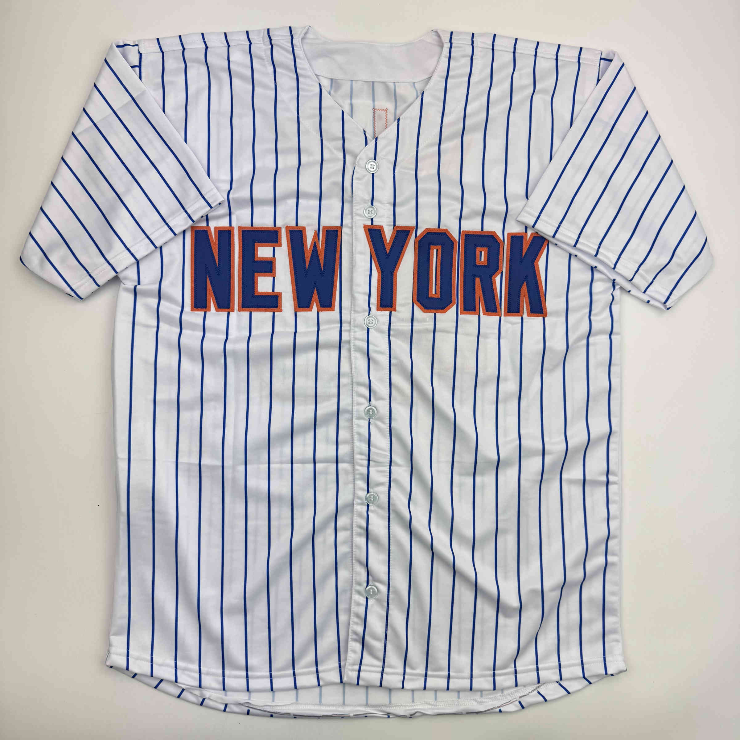 Autographed/Signed Bartolo Colon Inscribed Big Sexy New York Pinstripe Baseball Jersey Beckett BAS COA