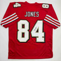 Autographed/Signed Brent Jones San Francisco Red Alternate Football Jersey Beckett BAS COA