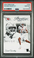 Graded 2024 Panini Prestige Xavier Worthy #330 Rookie RC Football Card PSA 10 Gem Mint
