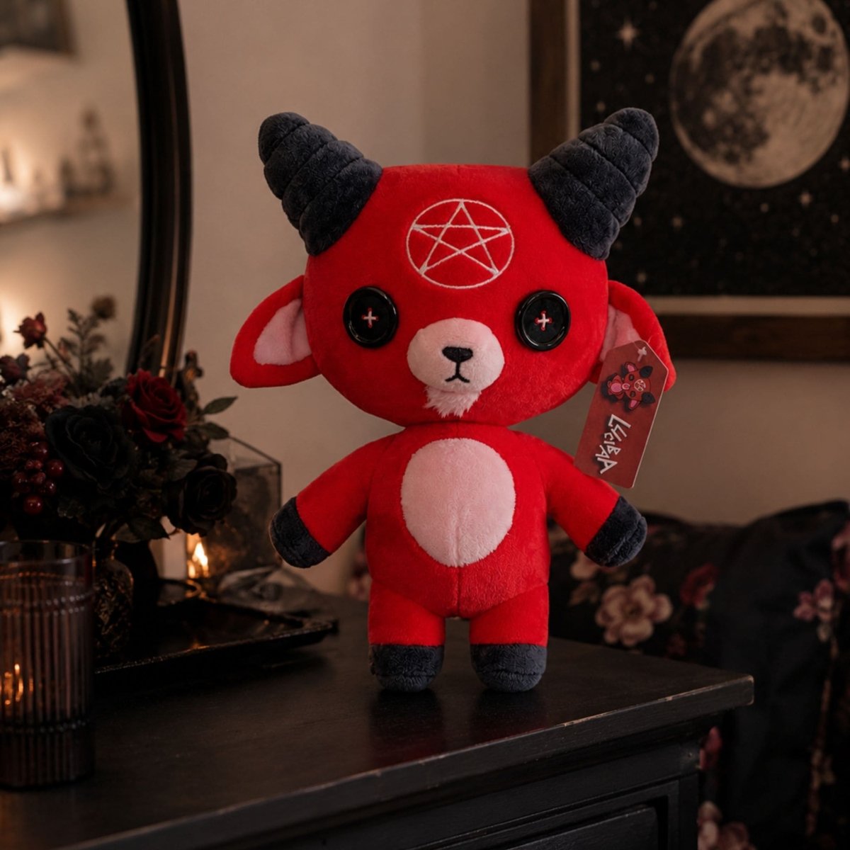 Lucibaa Demon Goat Plushie – 10-Inch Collectible