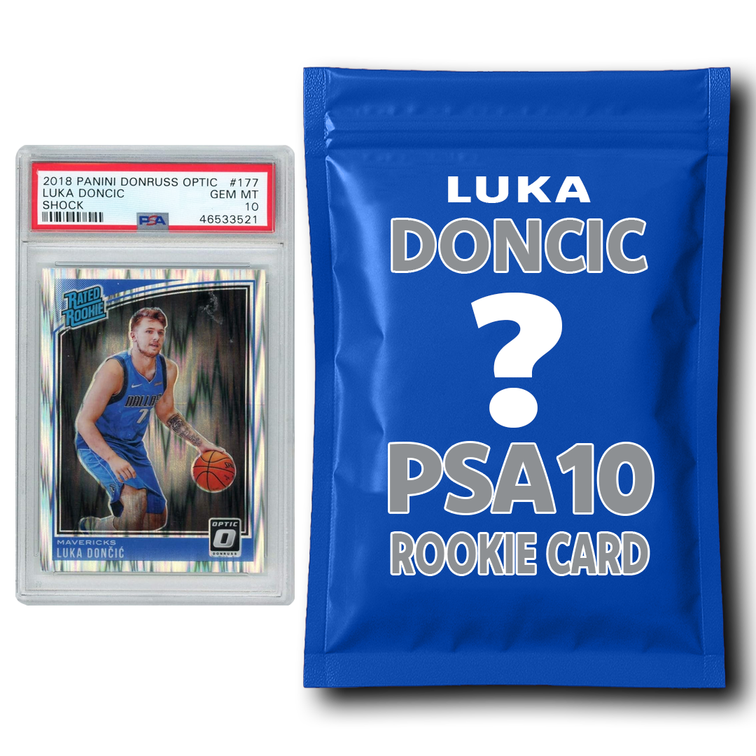 Luka Doncic PSA 10 Graded Rookie Basketball Card Mystery Pack