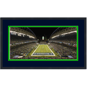 Framed Lumen Field Seattle Seahawks 16x24 Football Photo Professionally Matted