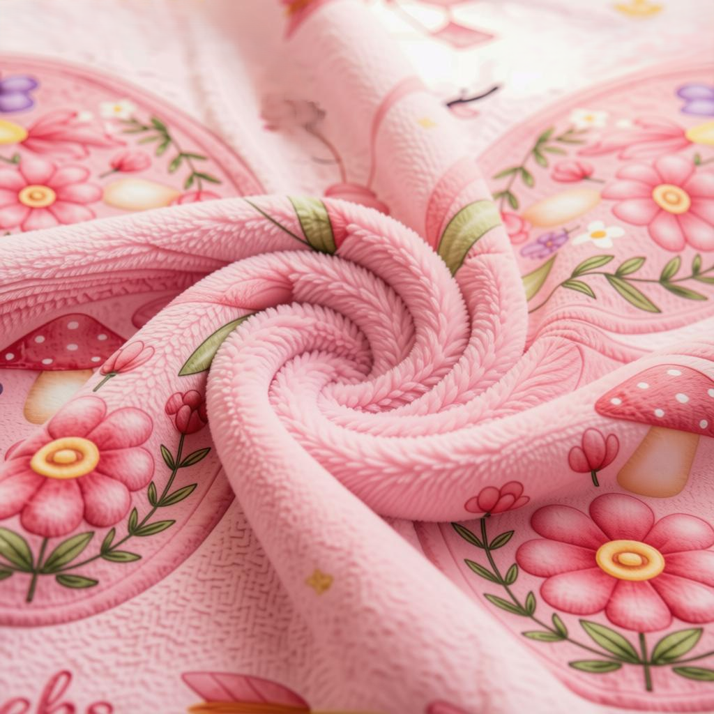 Personalized Baby Weekly & Monthly Milestone Blanket – Photoshoot Prop with Butterfly Garden Design
