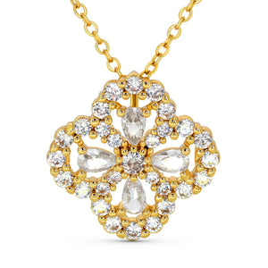 Luxe Clover Pendant Necklace