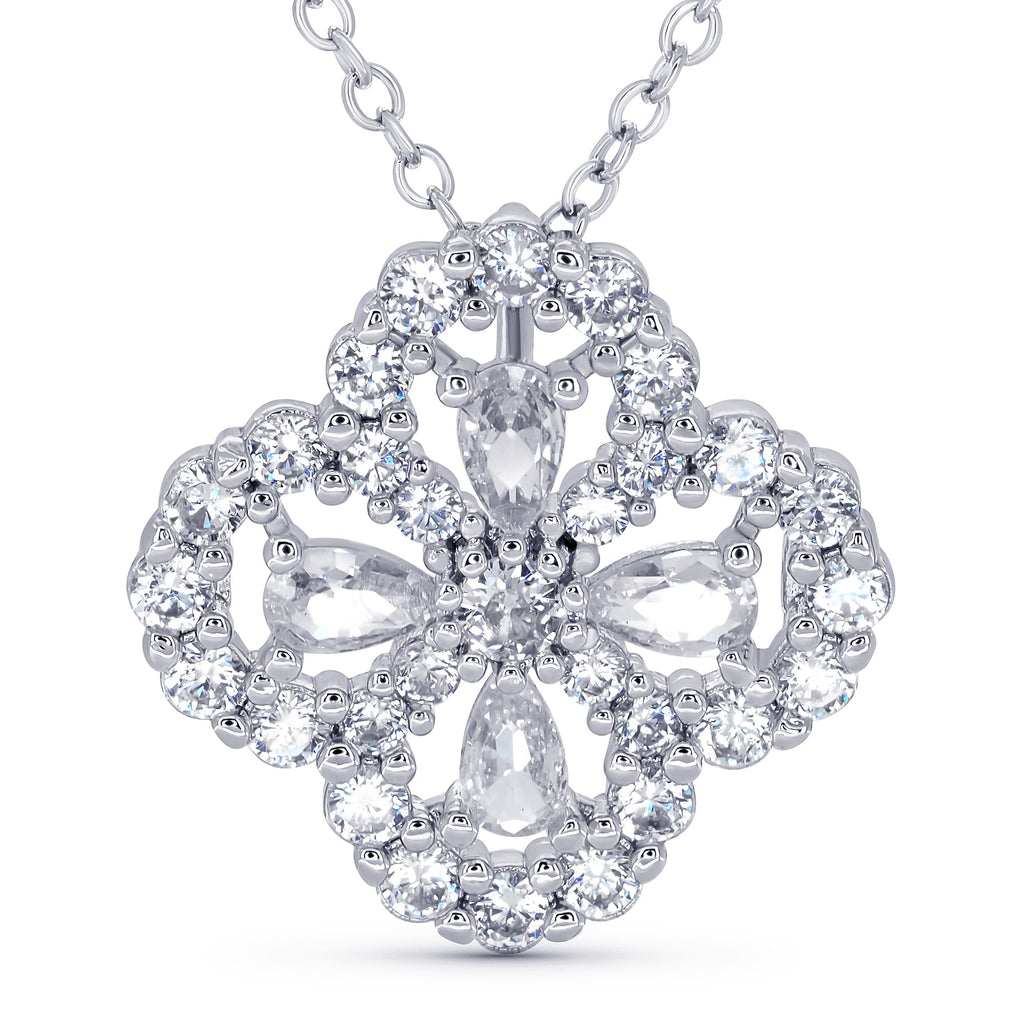 Luxe Clover Pendant Necklace