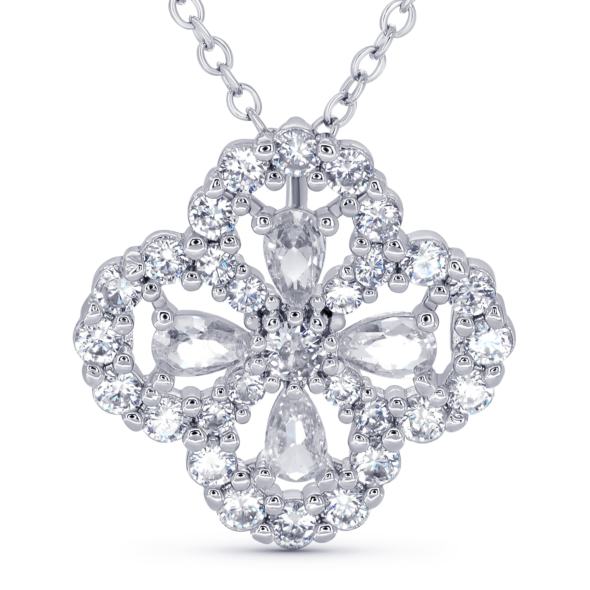Luxe Clover Pendant Necklace