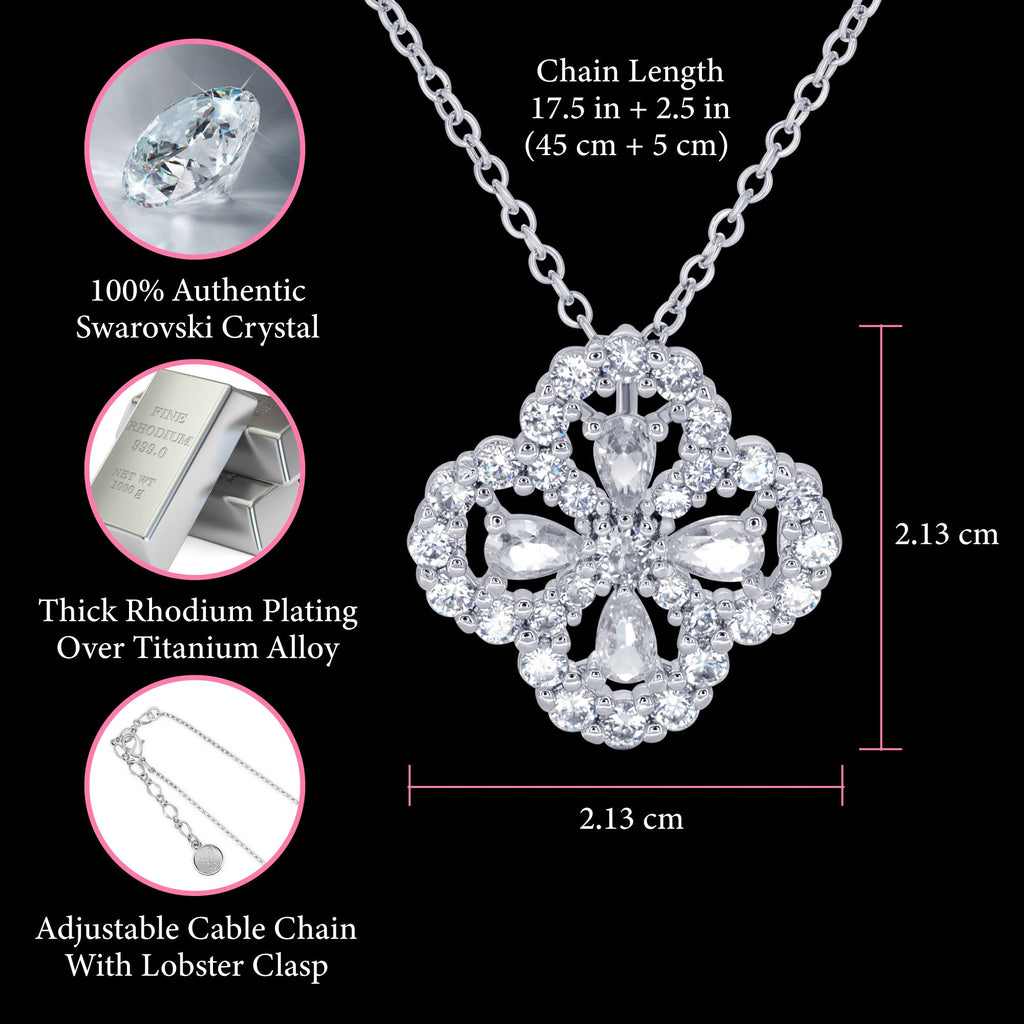 Luxe Clover Pendant Necklace