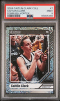 Graded 2024 Panini Caitlin Clark Collection Caitlin Clark #7 Donruss Vortex #/399 Rookie RC Basketball Card PSA 9 Mint