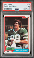Graded 1981 Topps Mark Gastineau #342 Rookie RC Football Card PSA 7 NM